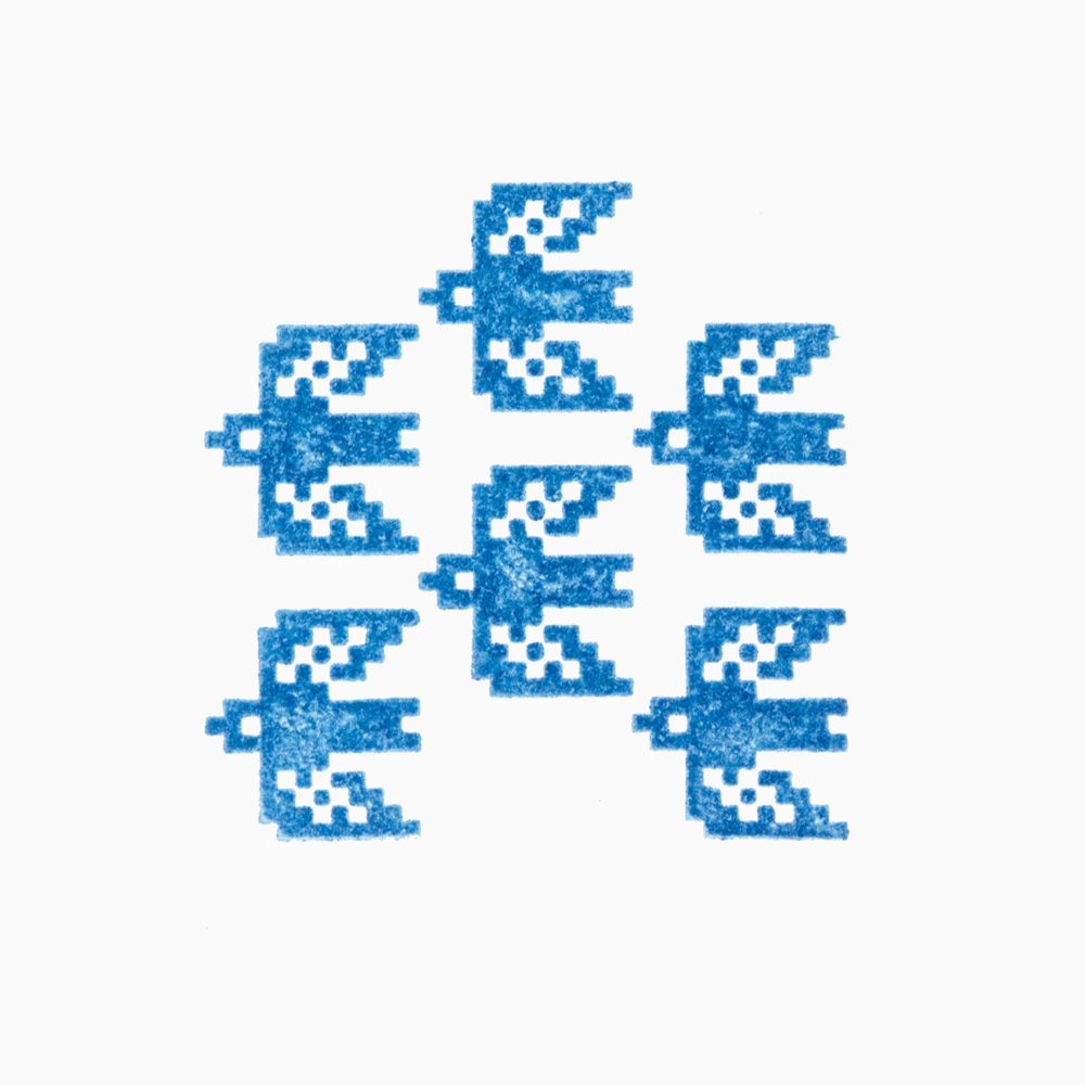 King Jim Kori Jirushi Crystal Clarity Medium Stamp - Birds