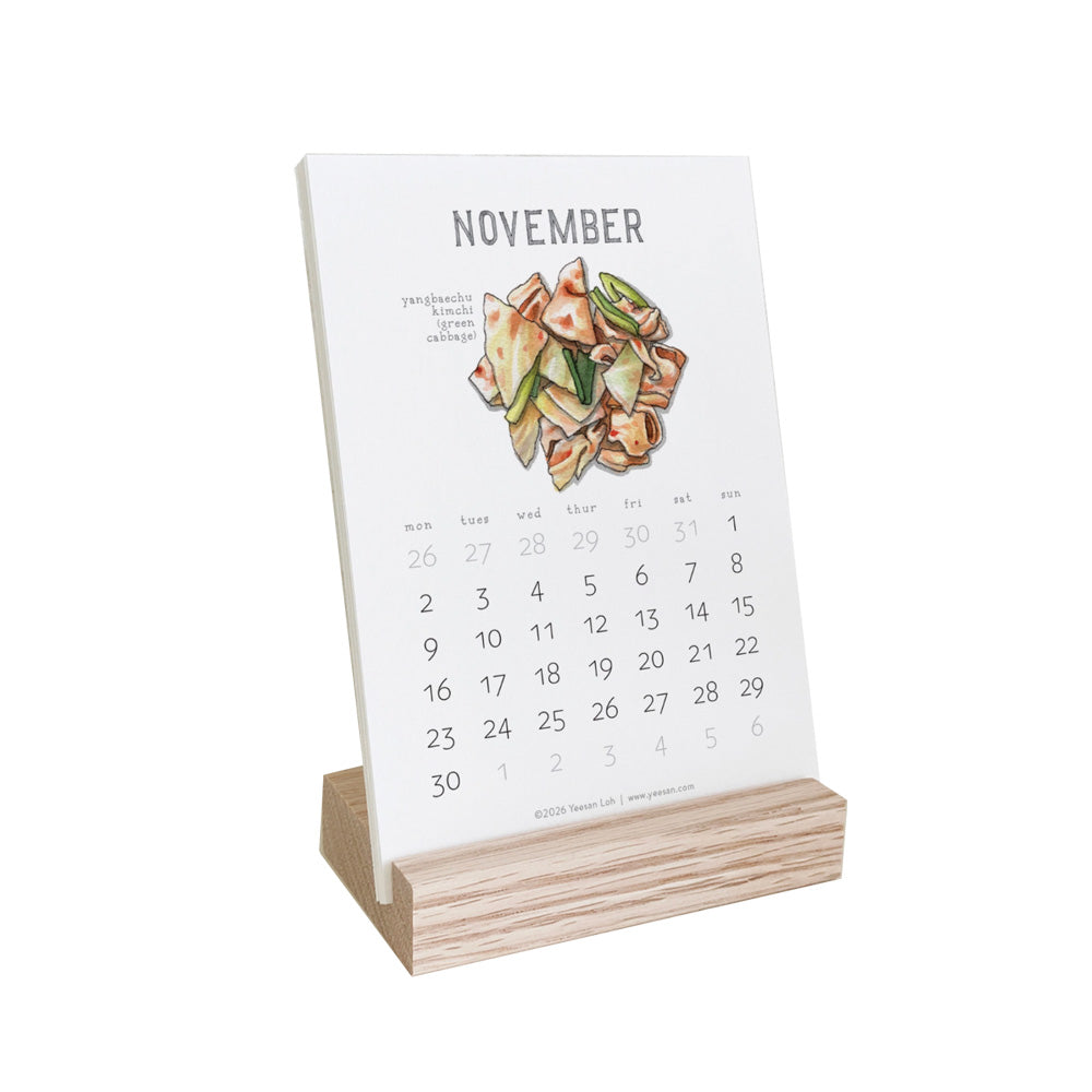 2026 Kimchi Mini Desk Calendar