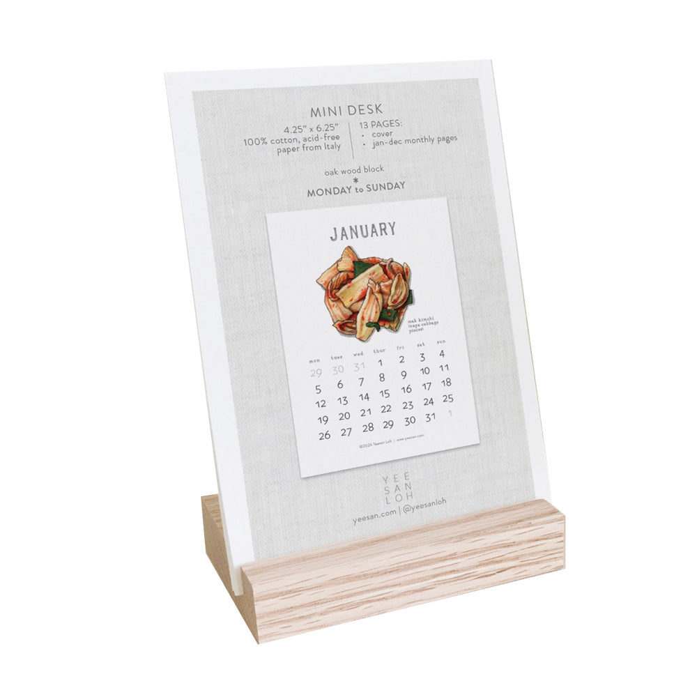2026 Kimchi Mini Desk Calendar