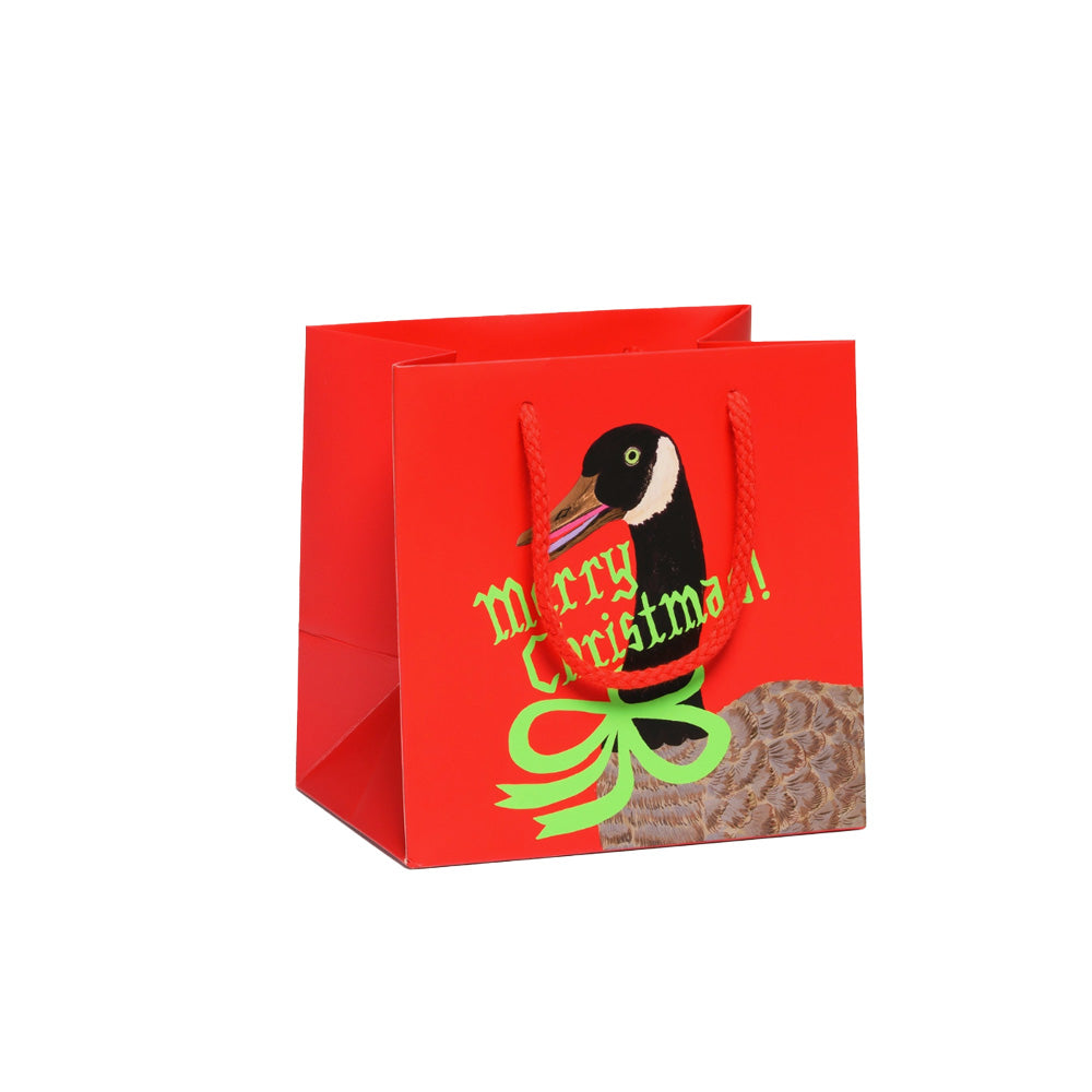 Christmas Goose Small Gift Bag