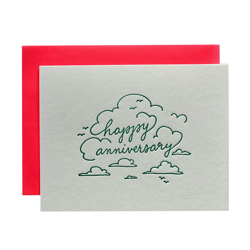 Happy Anniversary Skyline Card
