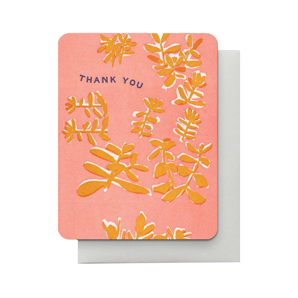 Thank You Painted Jade Card