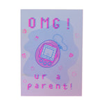 Tamagotchi New Baby Risograph Card