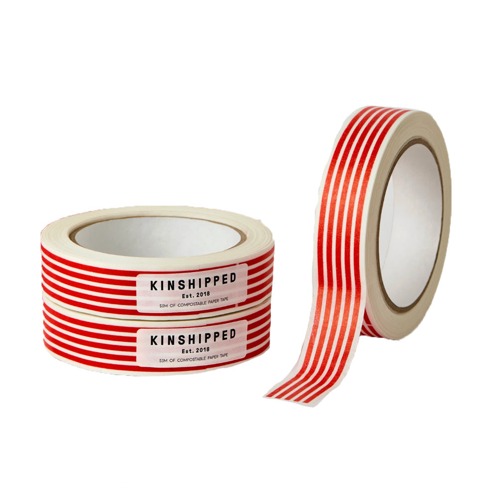 Red Horizontal Lines Tape