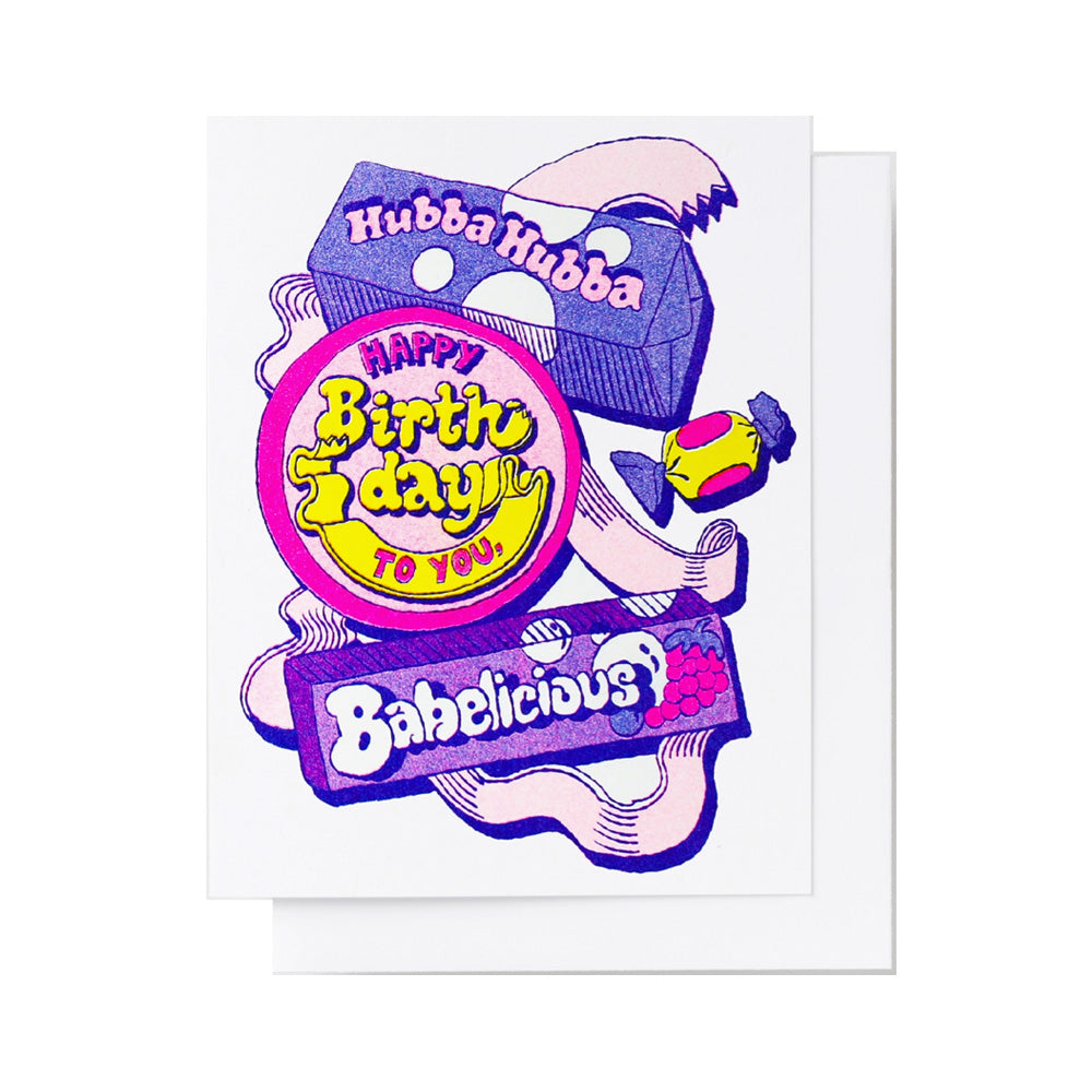 Happy Birthday Hubba Hubba Babelicious Card - M.Lovewell