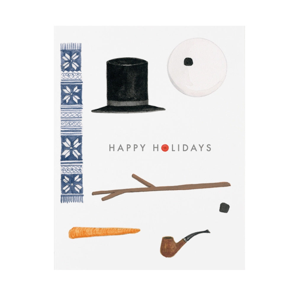 Deconstructed Snowman Card