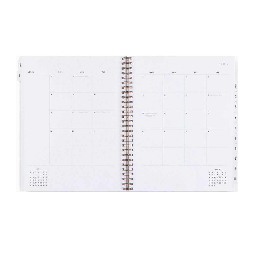 2026 Year Task Planner - Pomegranate