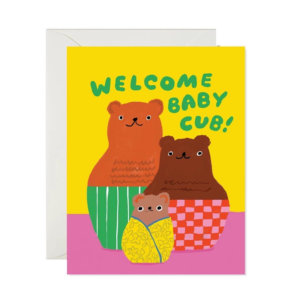 Bear Cub Nesting Doll Card
