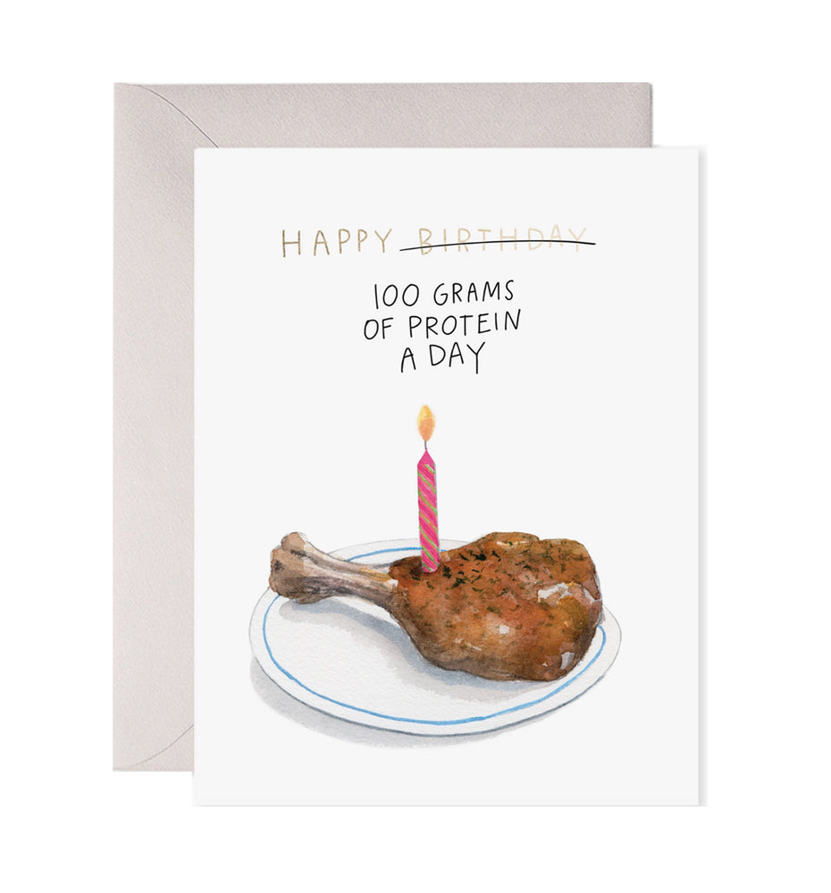 High Protein Birthday Card