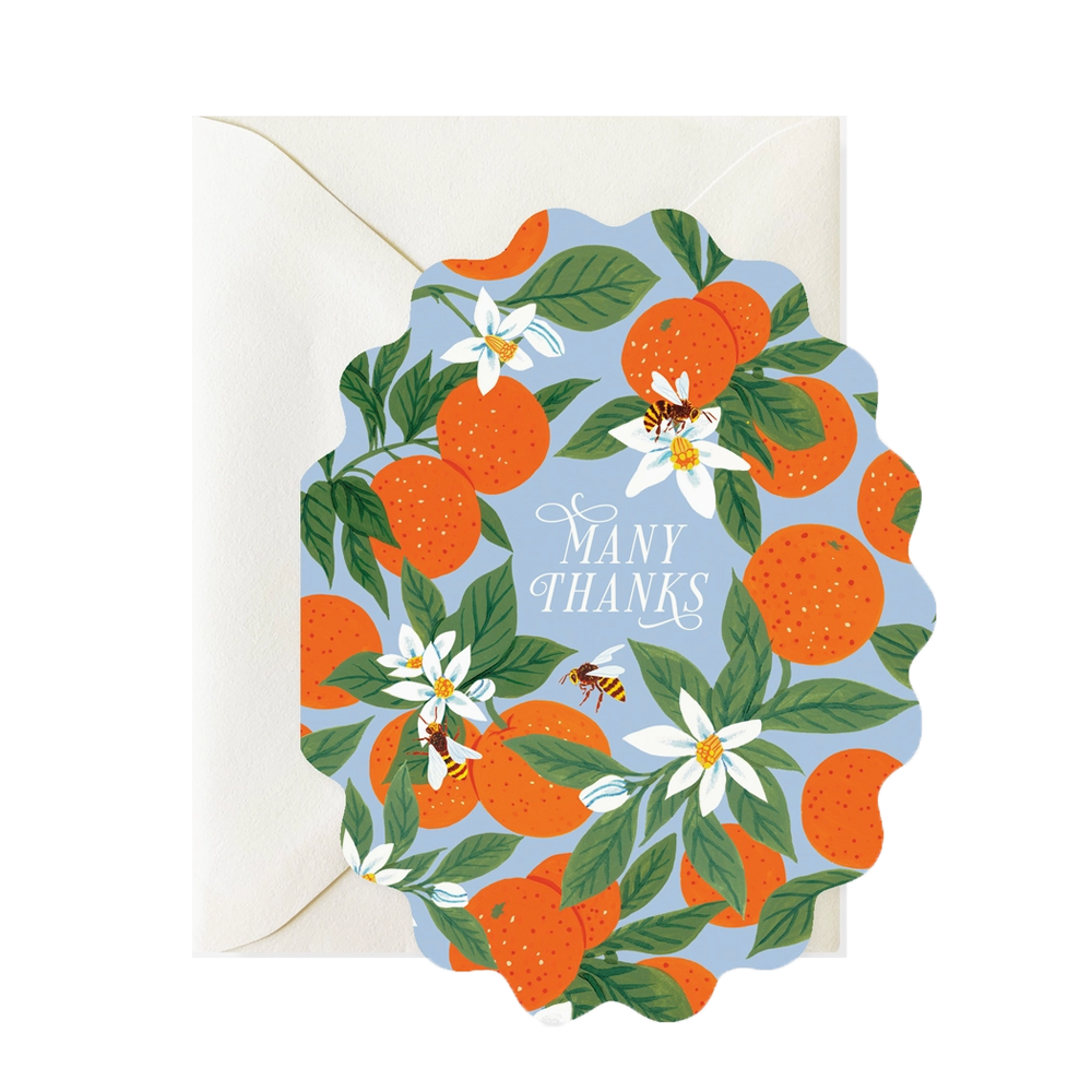 Citrus Thank You Card