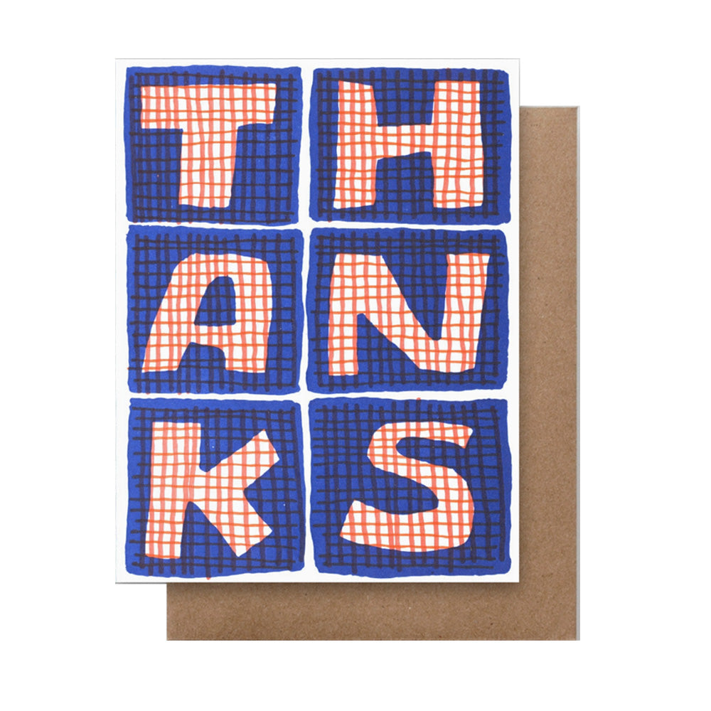 Thanks Graph Squares - Boxed Set of 6