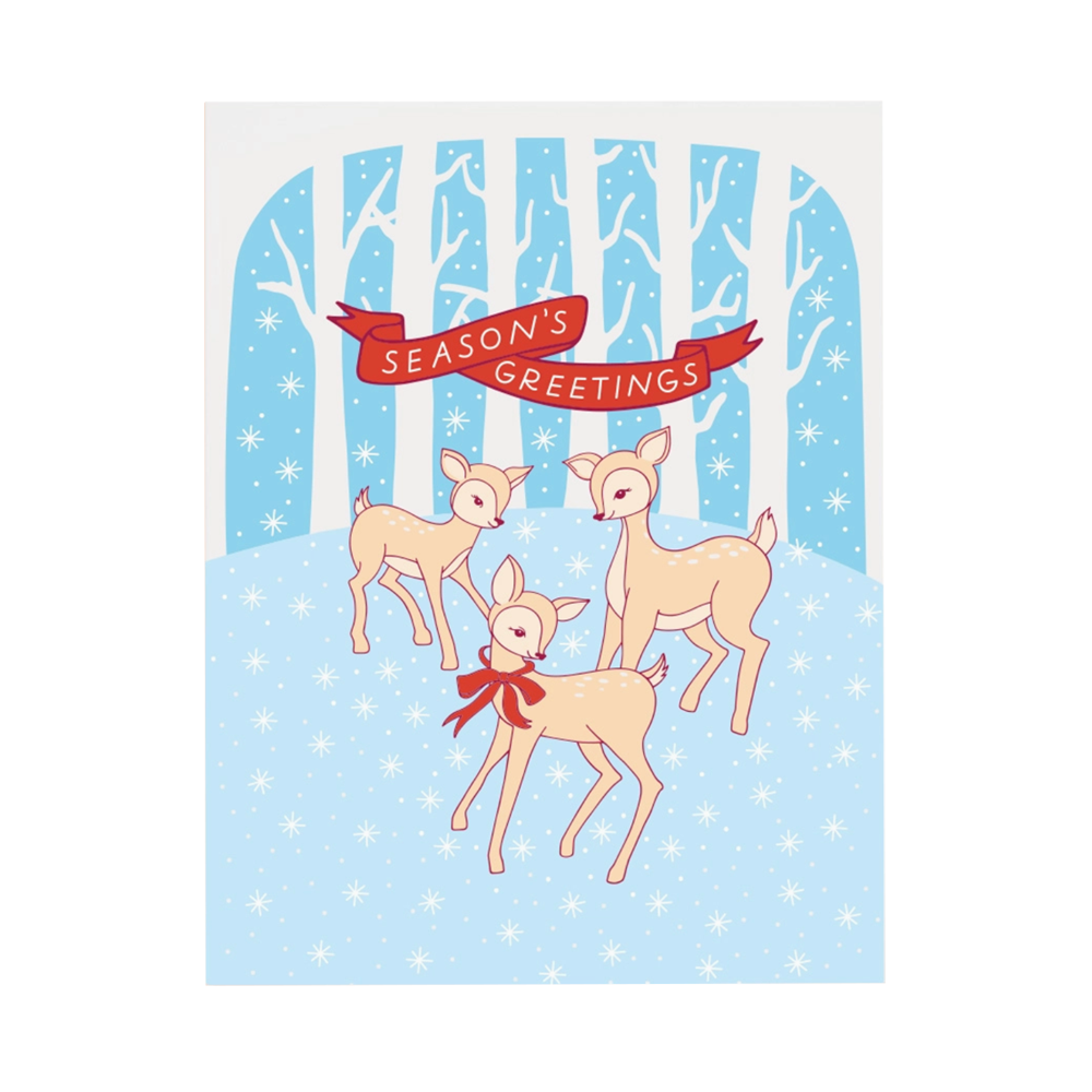 Fawn Holiday Card