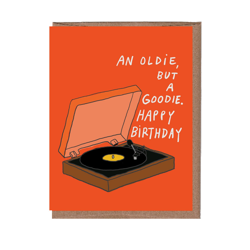 Oldie Vinyl Birthday Card