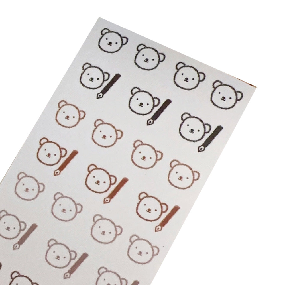 Bear Journals Doodle Planner Journal Stickers - M.Lovewell