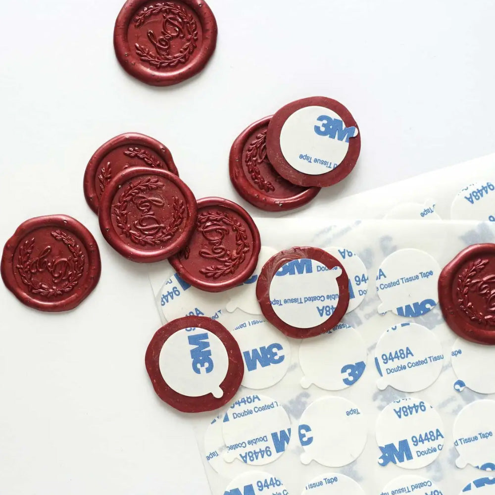 Double Sided 3M Round Wax Seal Sticker Backings