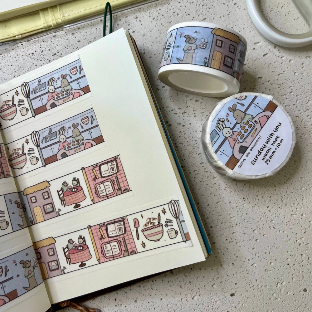 Sunday with You Washi Tape