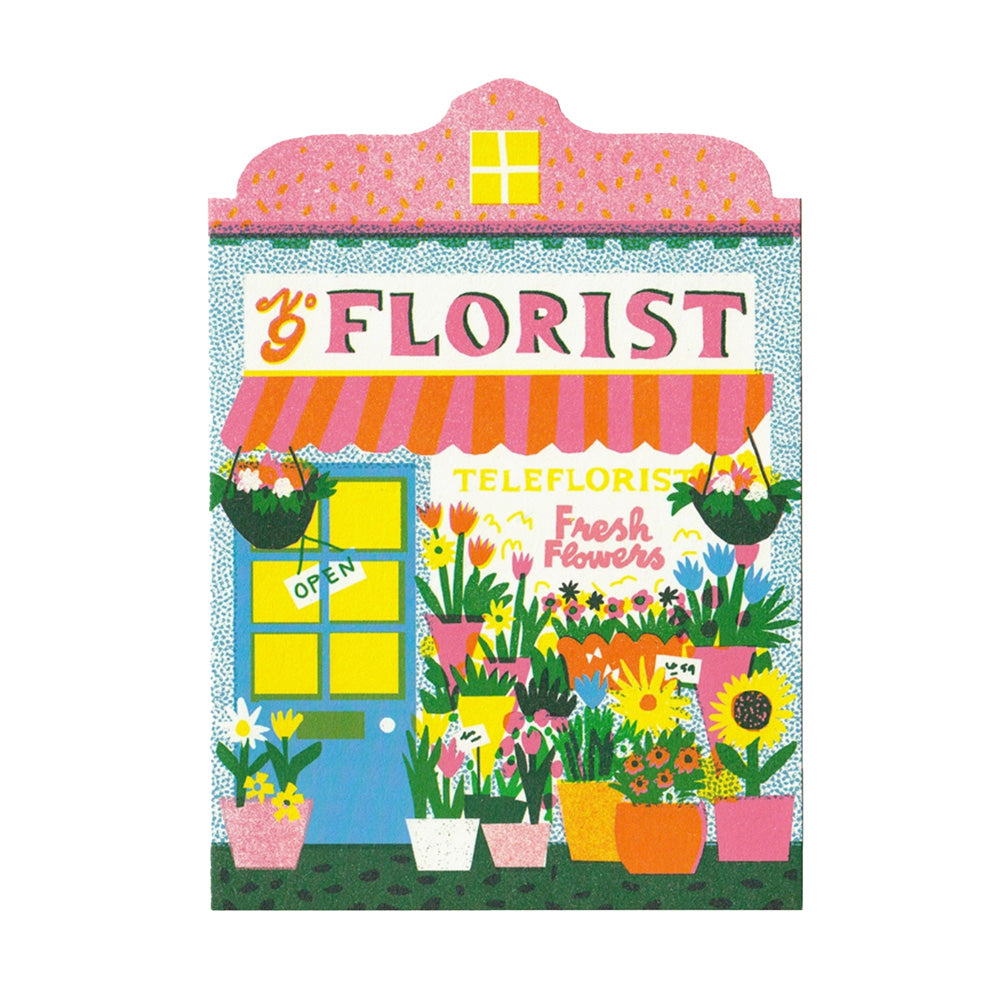 Florist Shop Die Cut Card