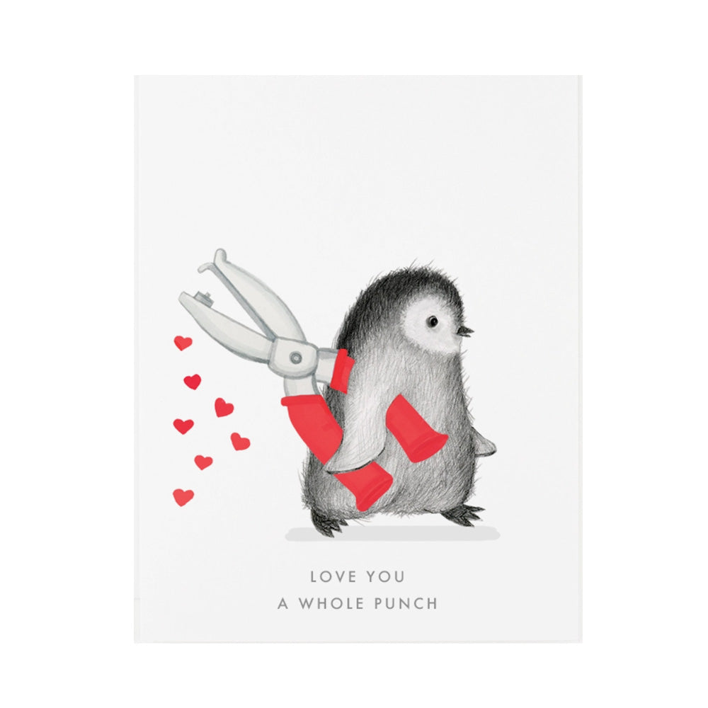 Love You A Whole Punch Card