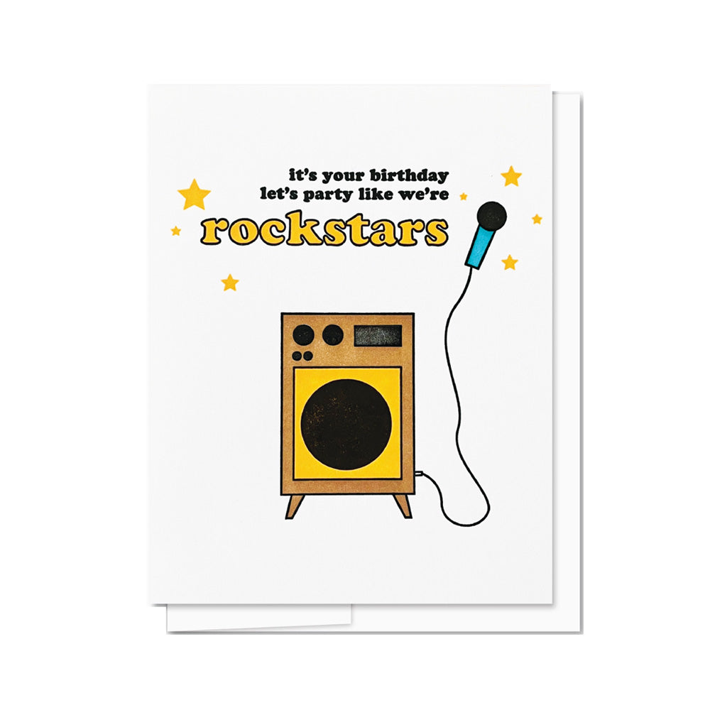 Karaoke Birthday Card
