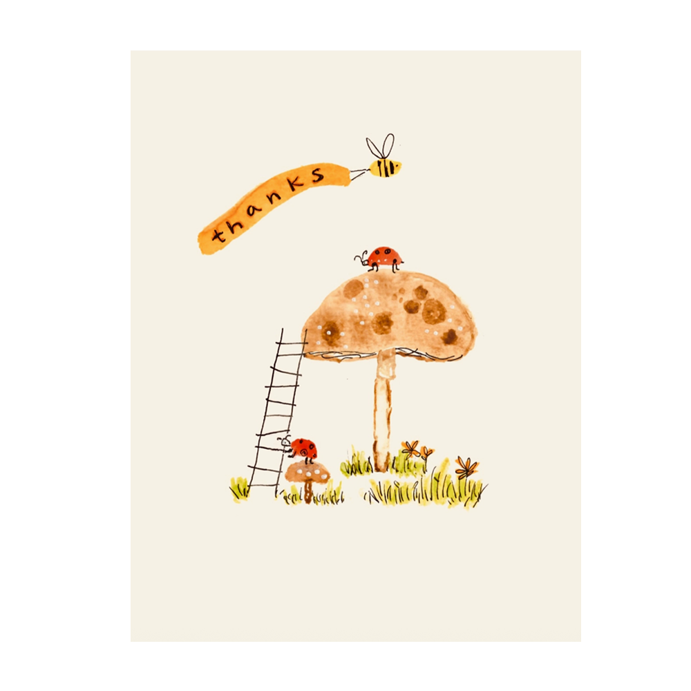 Thanks Bumble Bee Card - Set of 6