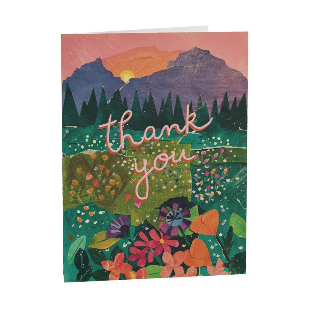 Wildflower Field Collage Card