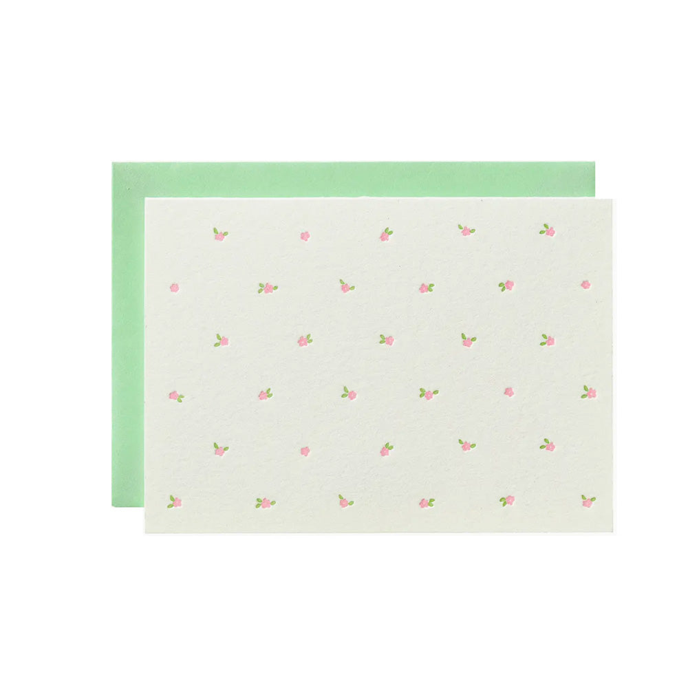 Mini Floral Pink Pattern Card Box - Set of 6