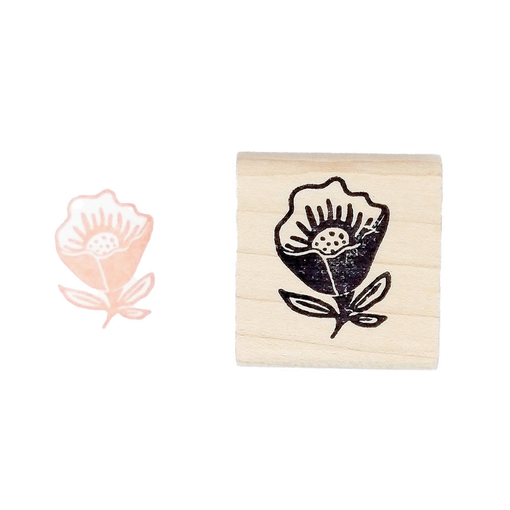 Meadow Flower Rubber Stamp