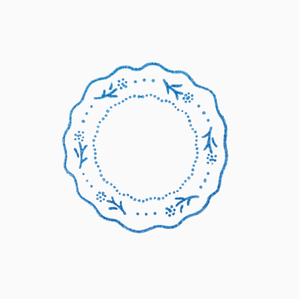 King Jim Kori Jirushi Crystal Clarity Medium Stamp - Garland