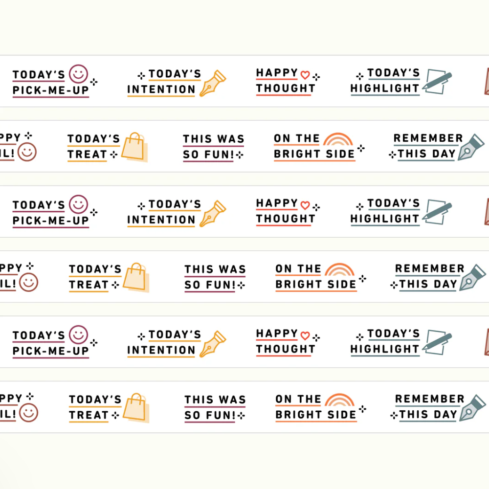 Positivity Prompts Washi Tape