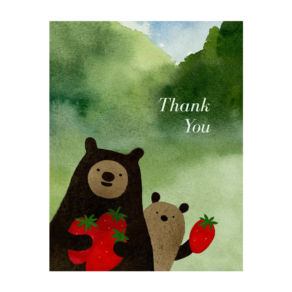 Strawberries Thank You Card