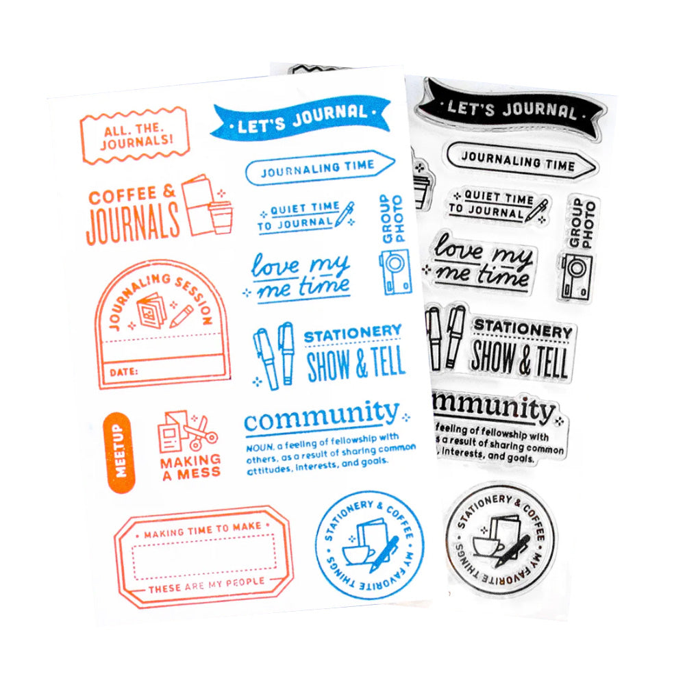 Let's Journal Clear Stamp Set