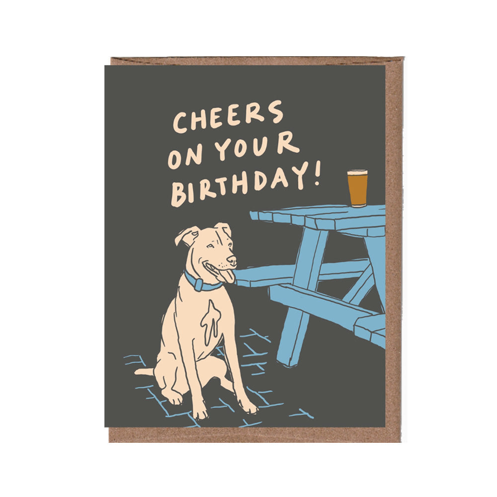 Patio Dog Birthday Card