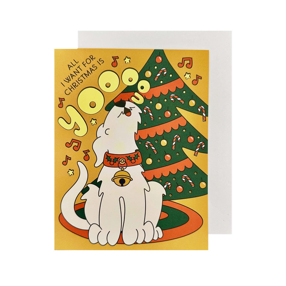 Singing Dog Christmas Card