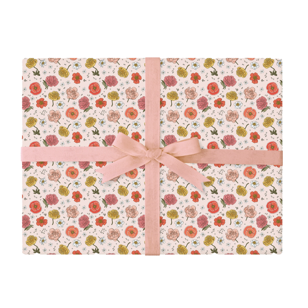 Garden Flora Double Sided Gift Wrap Sheet