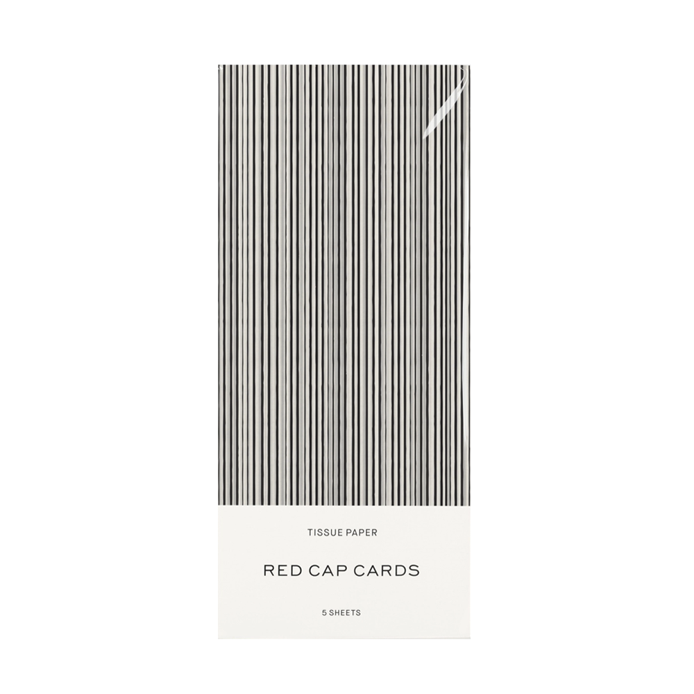 Black Stripe Tissue Paper