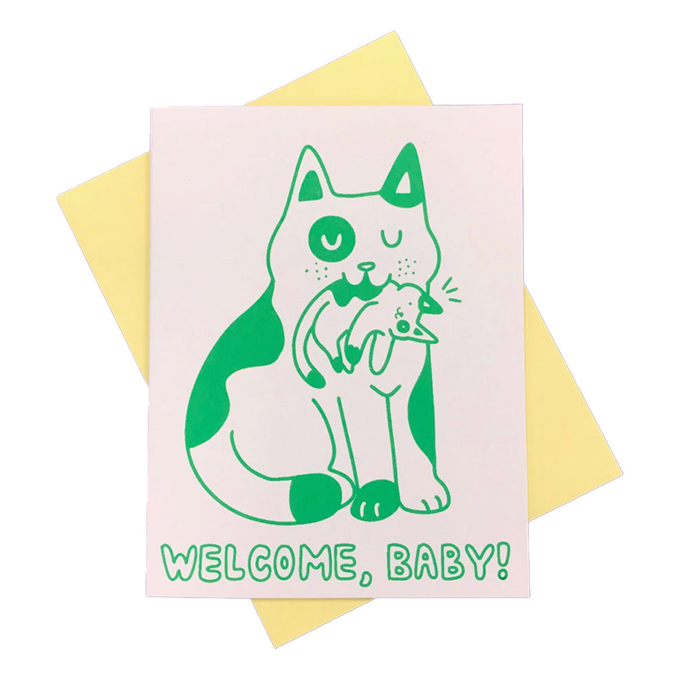 Welcome Baby! Cat Card