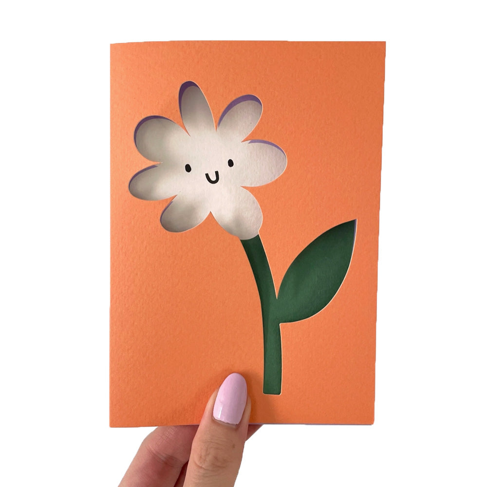 Flower Die Cut Card M.Lovewell