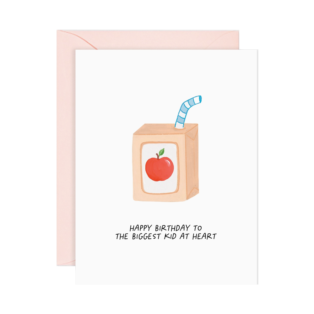 Juice Box Birthday Card