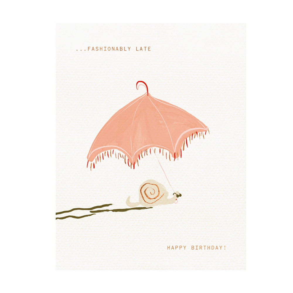 Snail Umbrella Card