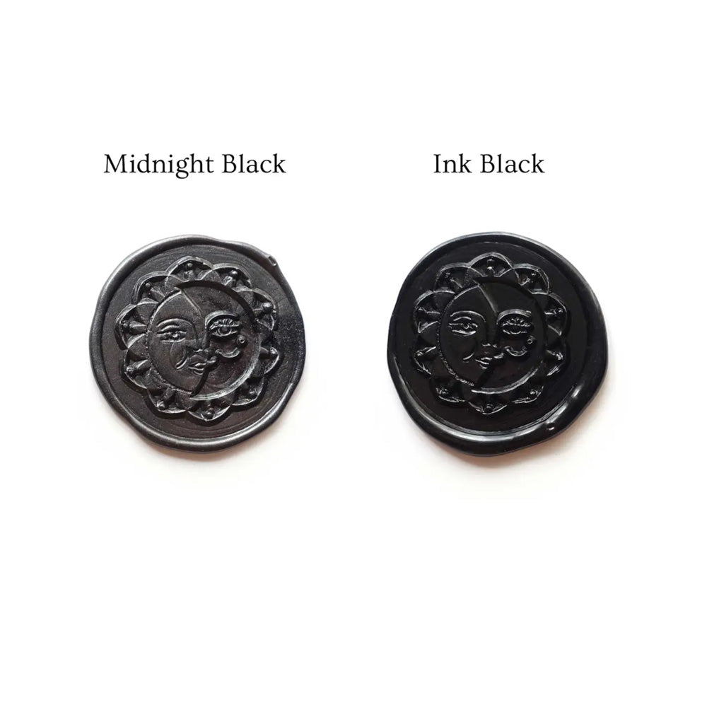 Mixed Blacks Midnight and Ink Black Sealing Wax Beads