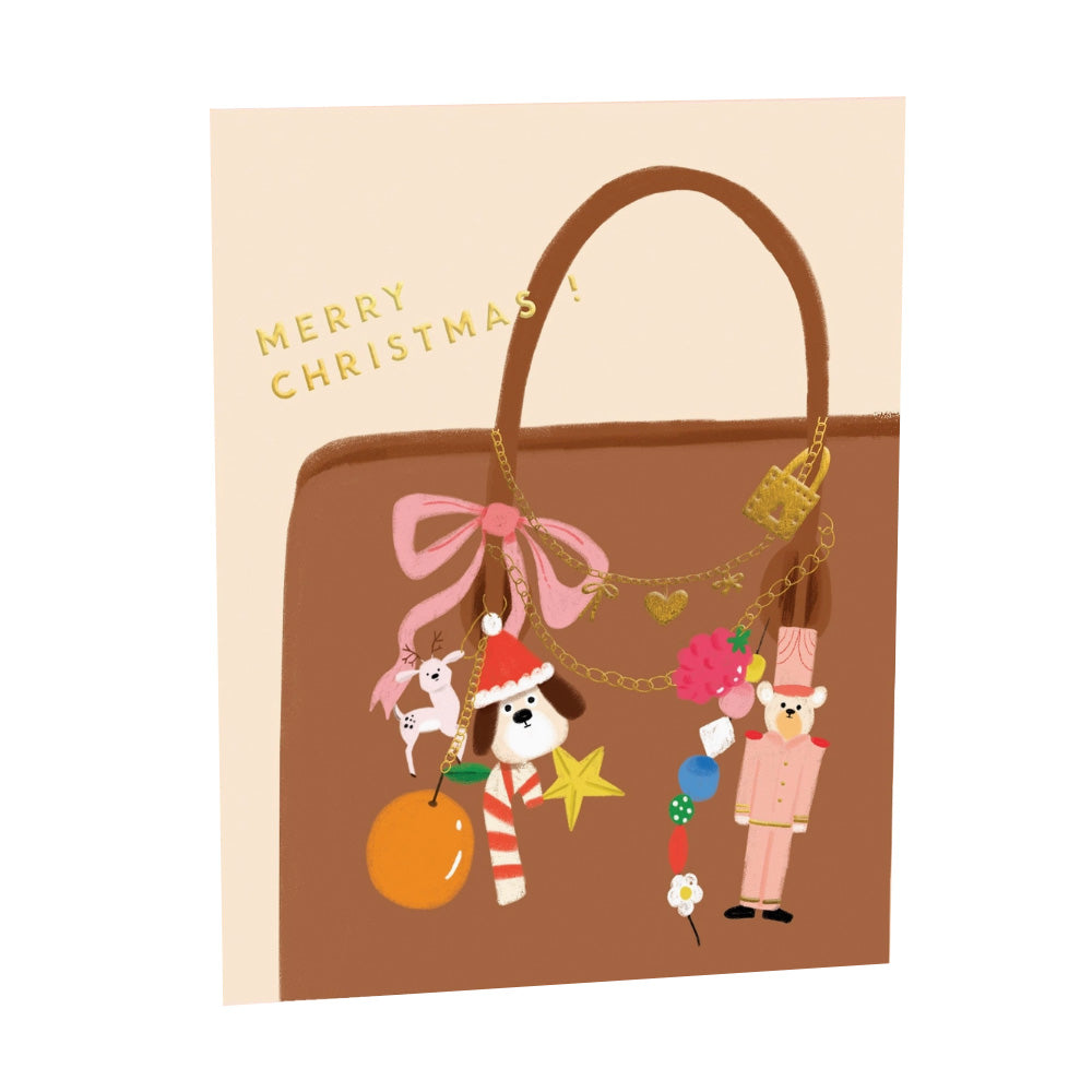 Yuletide Hand Bag Holiday Card