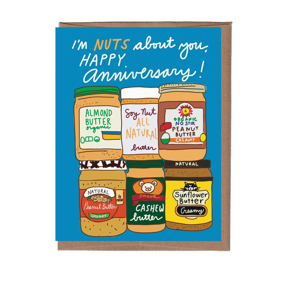 Scratch & Sniff Nut Butter Anniversary Card