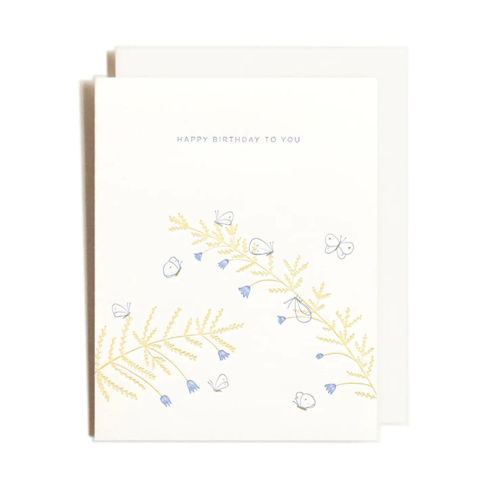 Birthday Butterflies Card - M.Lovewell