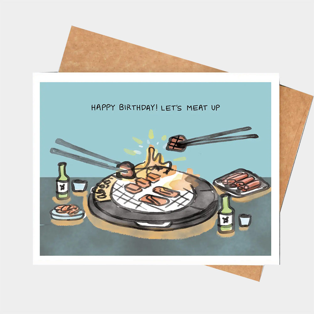 Birthday Meat Up Card