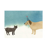 Cat and Dog Friends Birthday Card