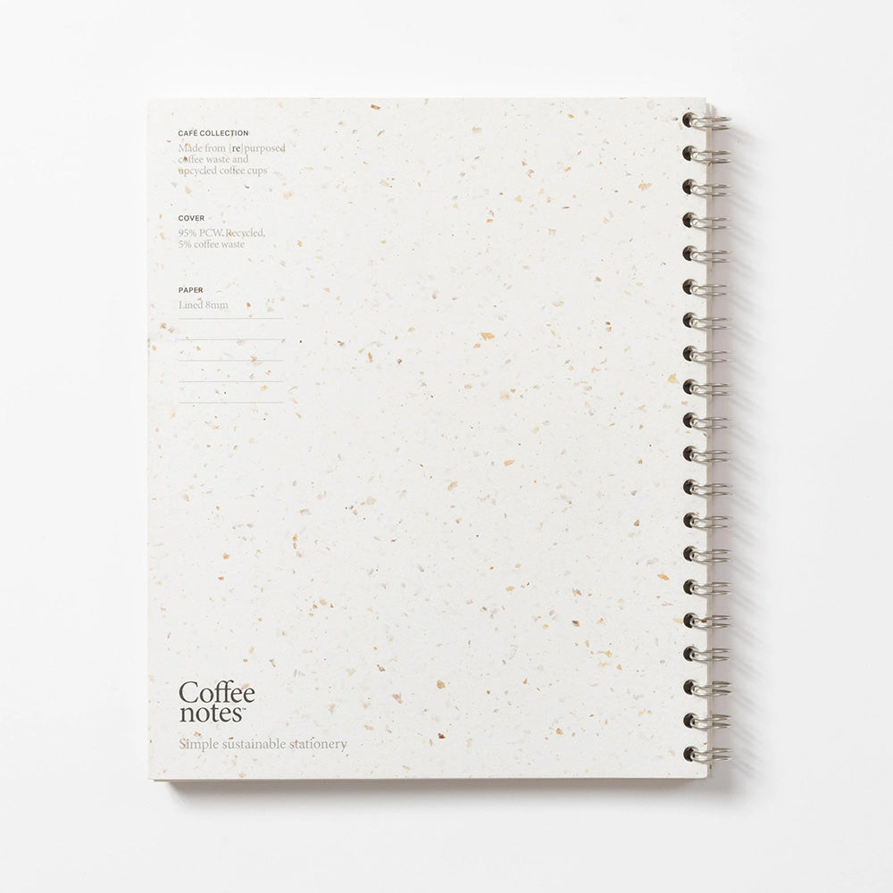 Coffee notes Cafe Wirebound Lined Notebook - Grounds