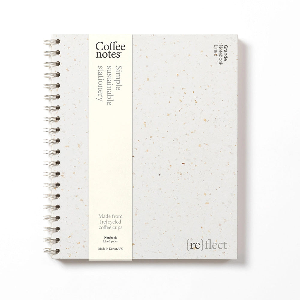 Coffee notes Cafe Wirebound Lined Notebook - Grounds