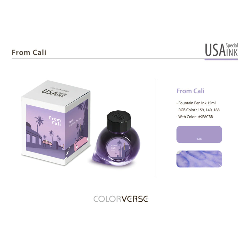 Colorverse Fountain Pen Ink - USA Special - From Cali