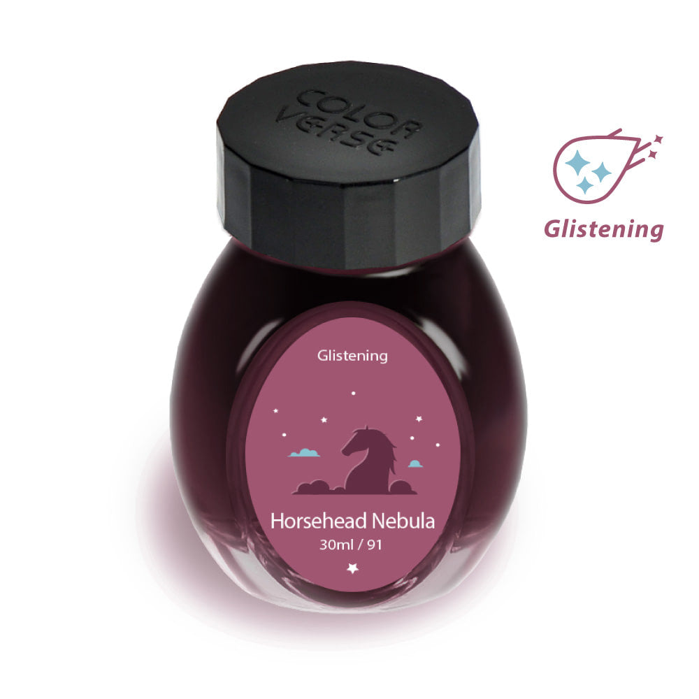 Colorverse Fountain Pen Ink Glistening - No. 91 Horsehead Nebula - M.Lovewell