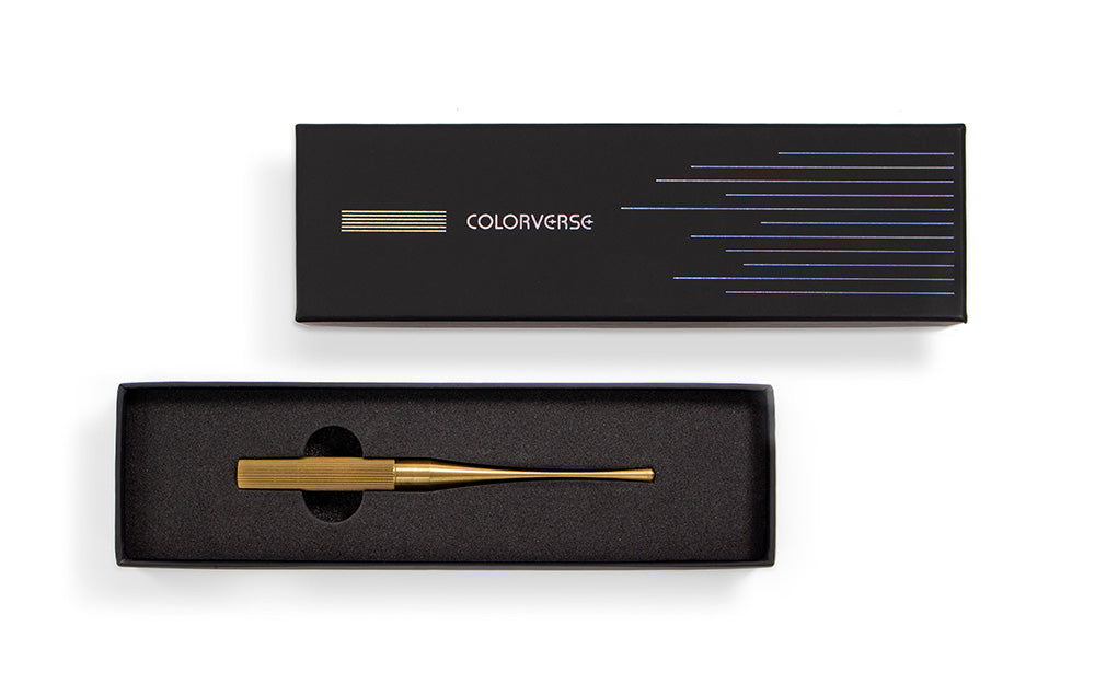 Colorverse Shuttle Small Brass Nib Holder - M.Lovewell